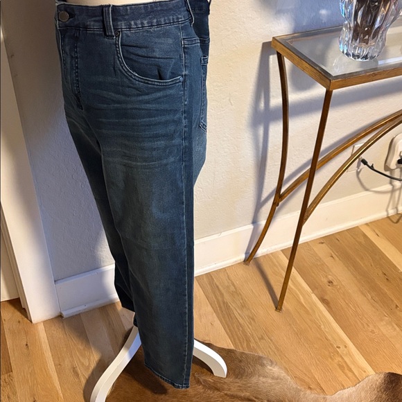 Universal standard high waist, straight leg medium washed denim jeans size 14 - Picture 2 of 3